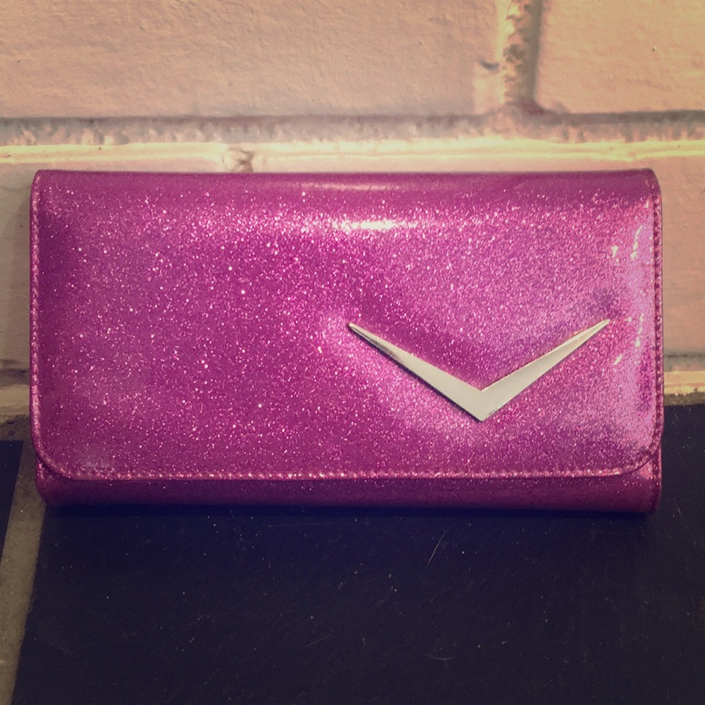 Pink sparkly Lux de Ville wallet